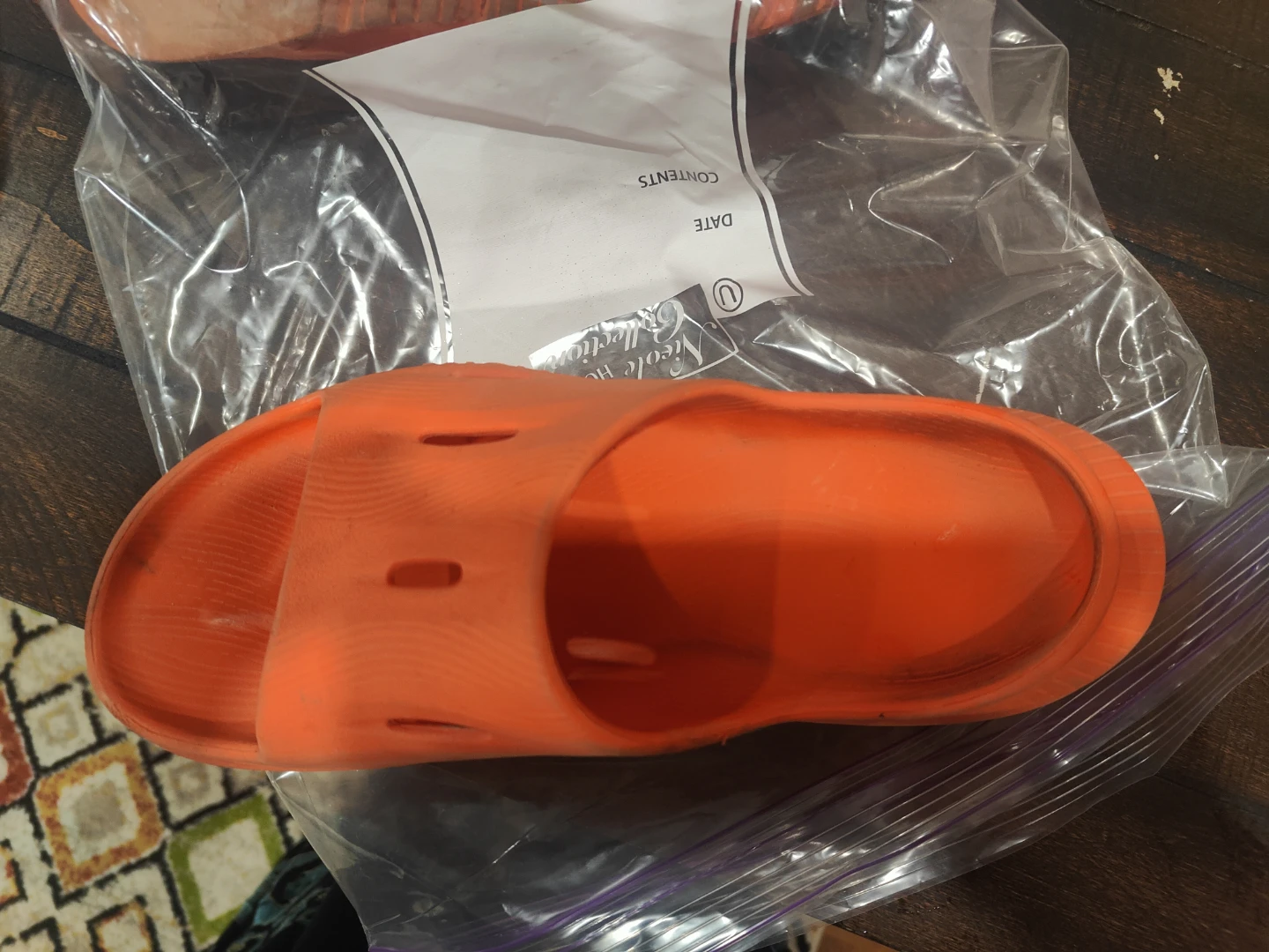 Hoka Orange Slides / Sandals
