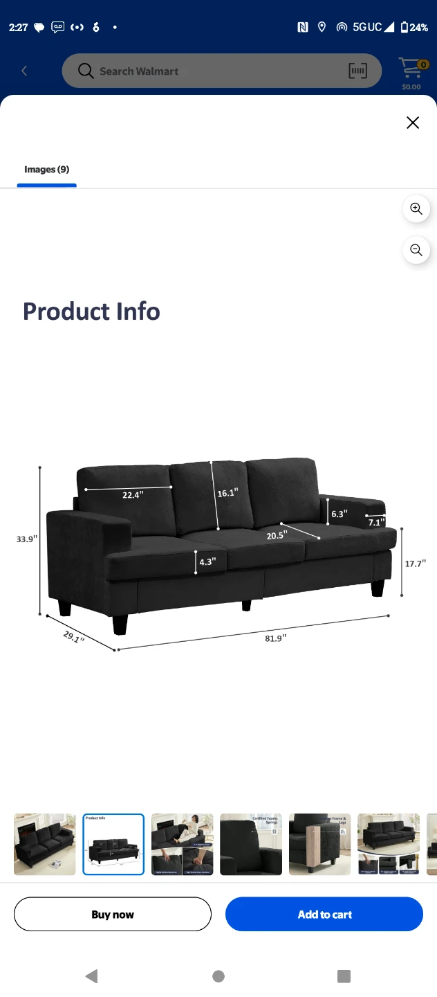 Black Sofa - photo 2