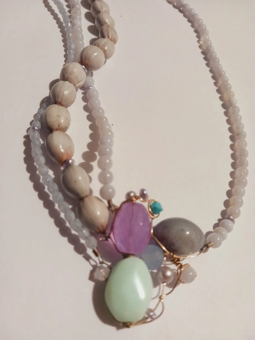 New !! Gorgeous Genuine Gemstones  Pendant Necklace - photo 2