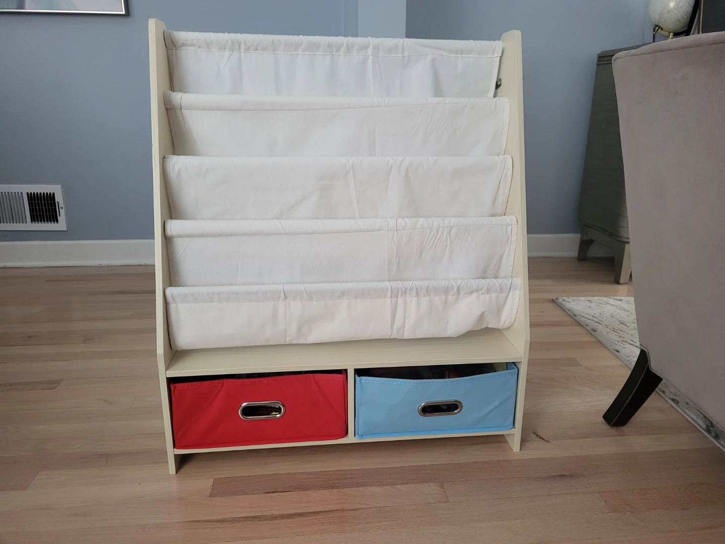 Kids BookShelf with Storage Cube Bins - photo 4