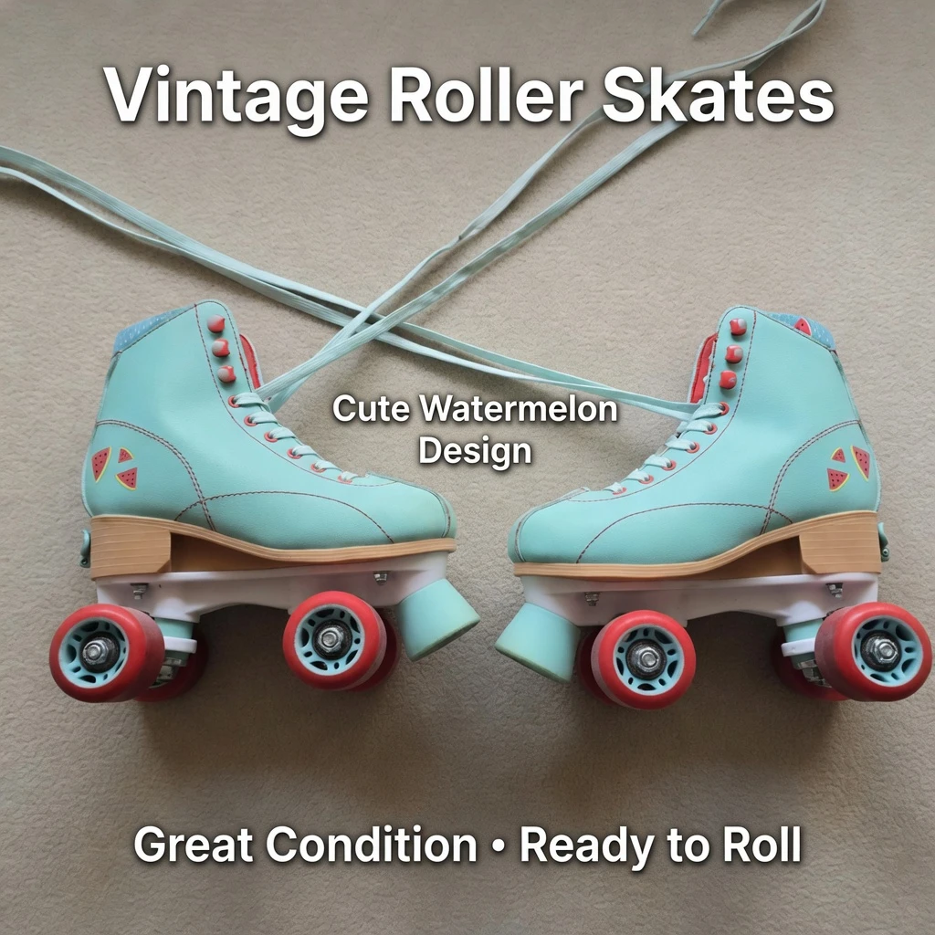 Roller Derby Roller Skates - Teal/Red Youth 12