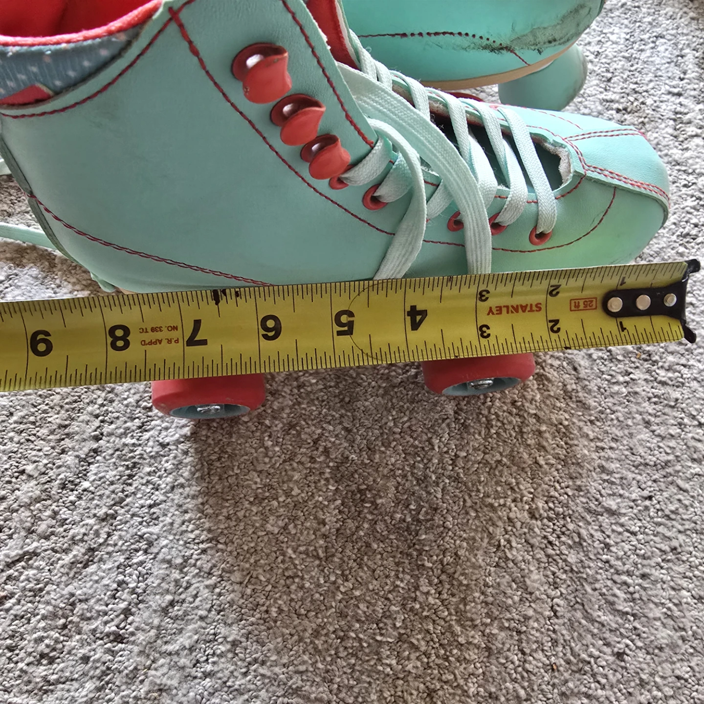 Roller Derby Roller Skates - Teal/Red Youth 12 - photo 2
