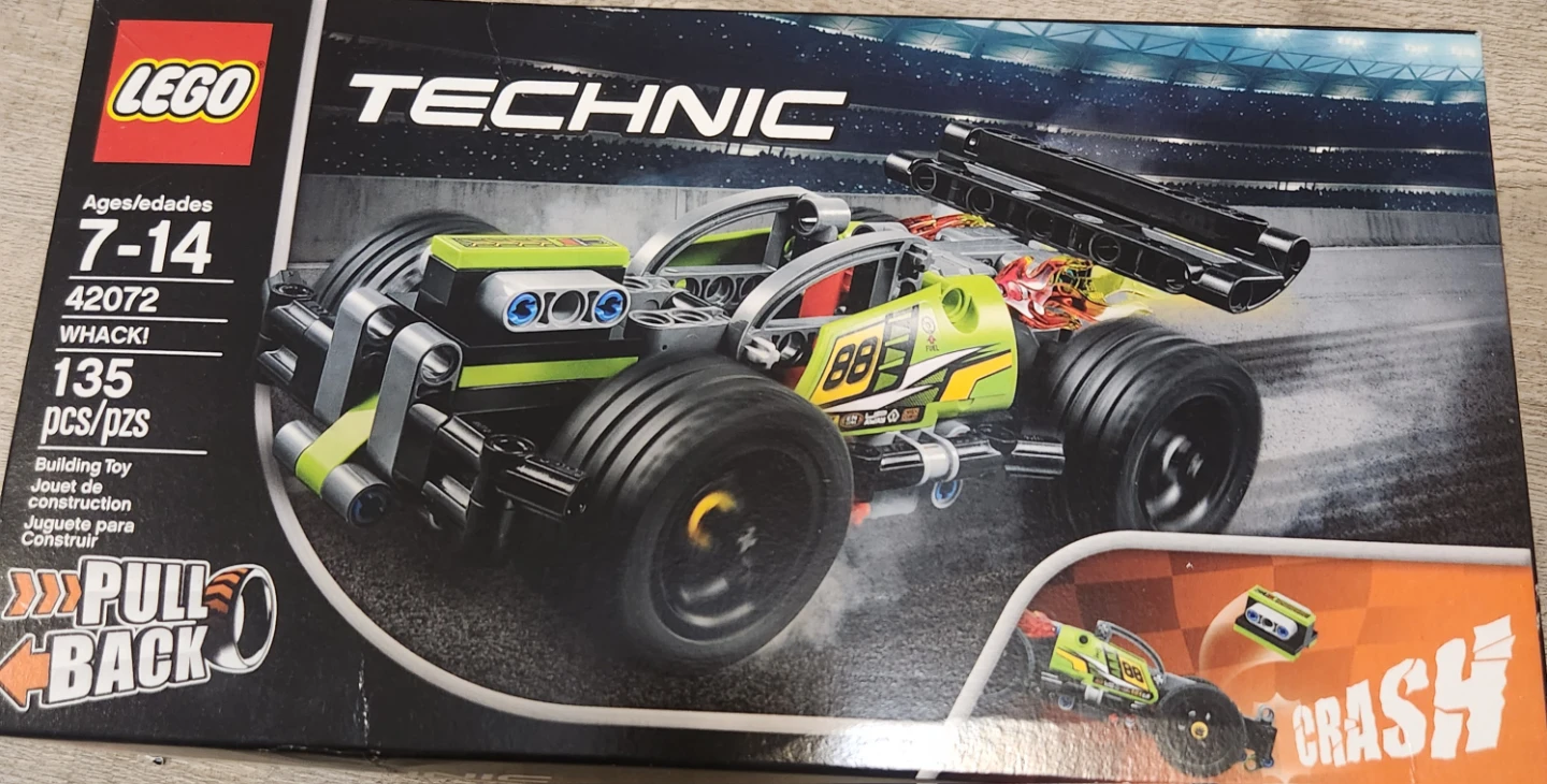 LEGO Technic 42072 Whack! Pull Back Car Building Toy