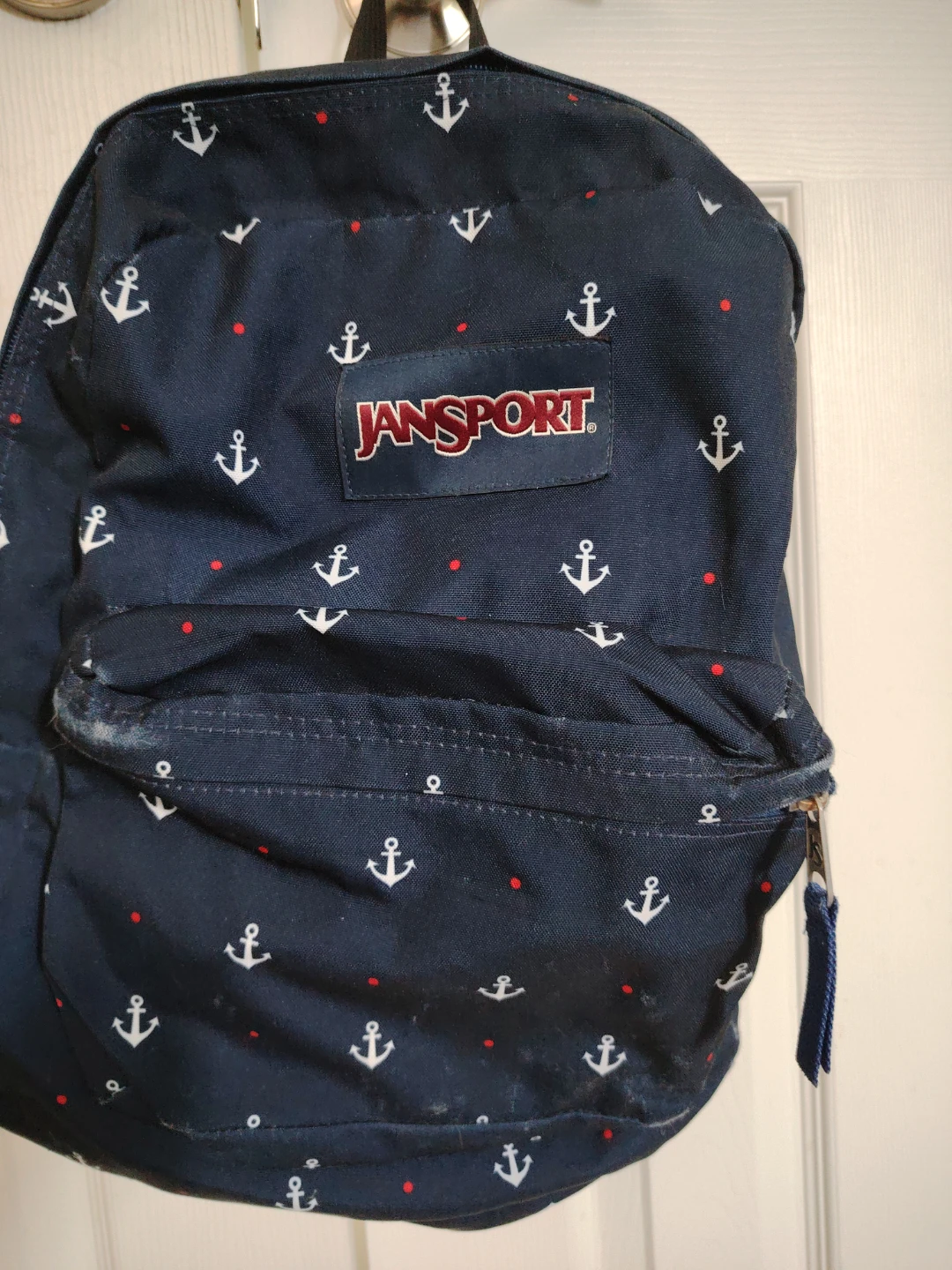 Jansport Backpack - Navy Anchor Print