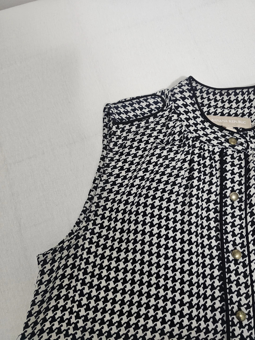 Banana Republic Houndstooth Sleeveless Top Small - photo 4