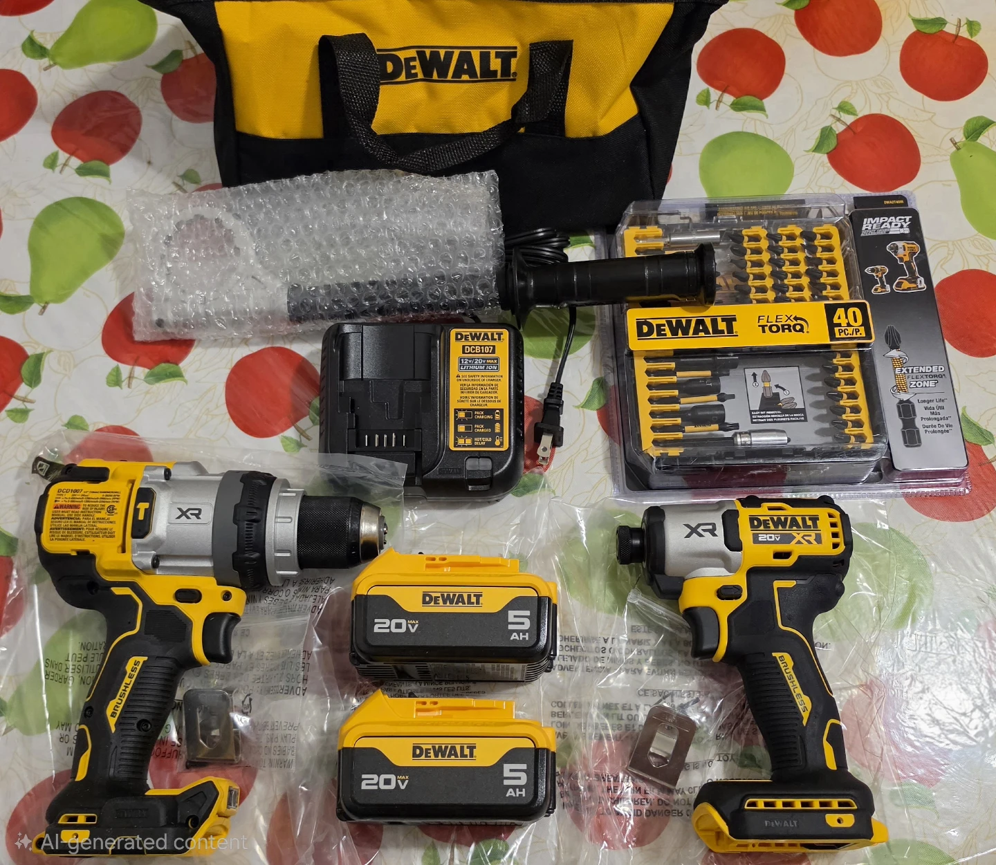 DeWalt 20V MAX XR Brushless drill kit.