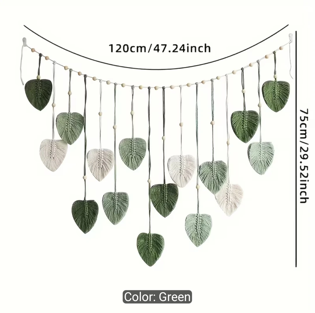 Macrame Leaf Wall Hanging - photo 3