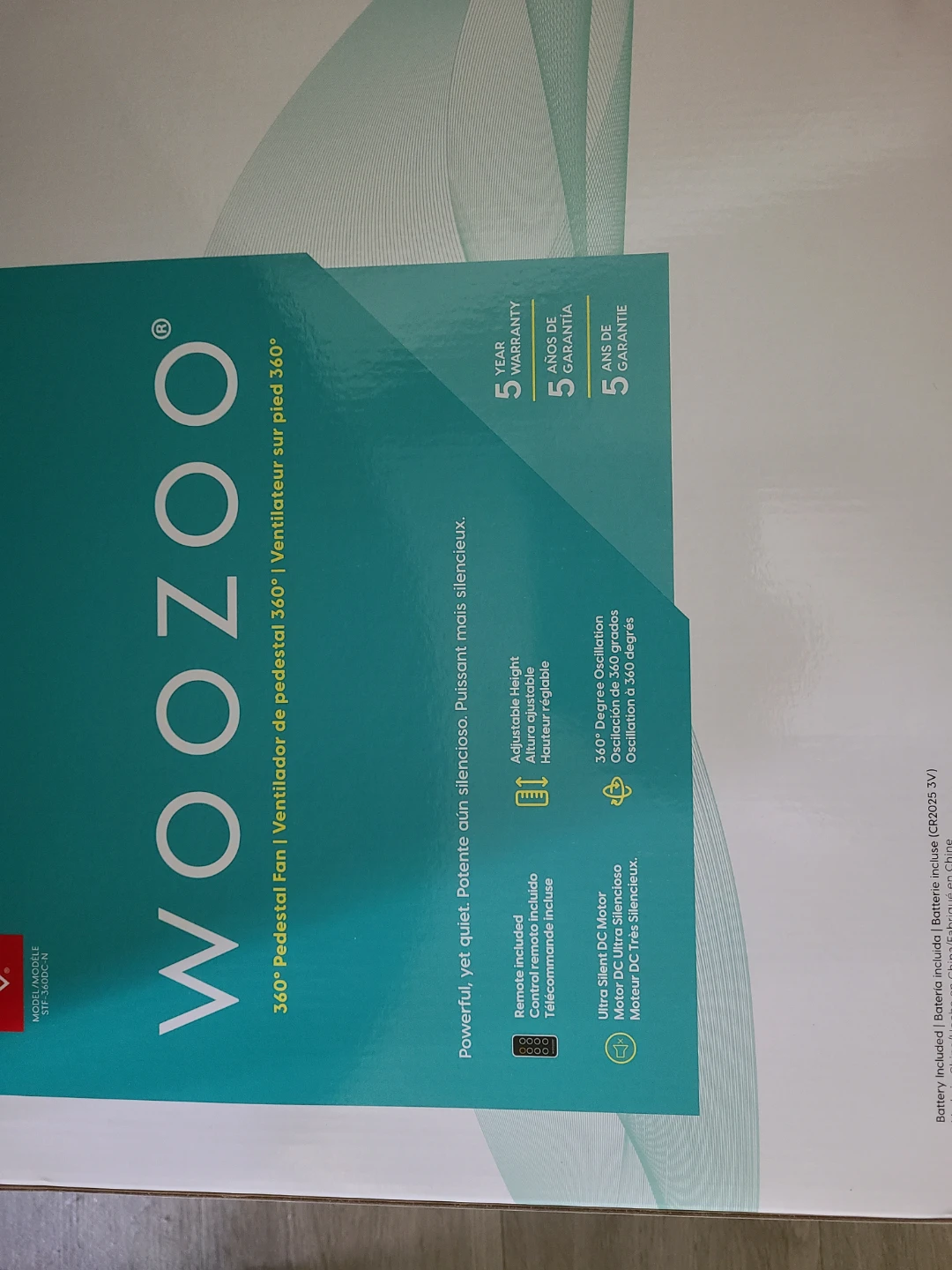 WOOZOO 360° Pedestal Fan - photo 2