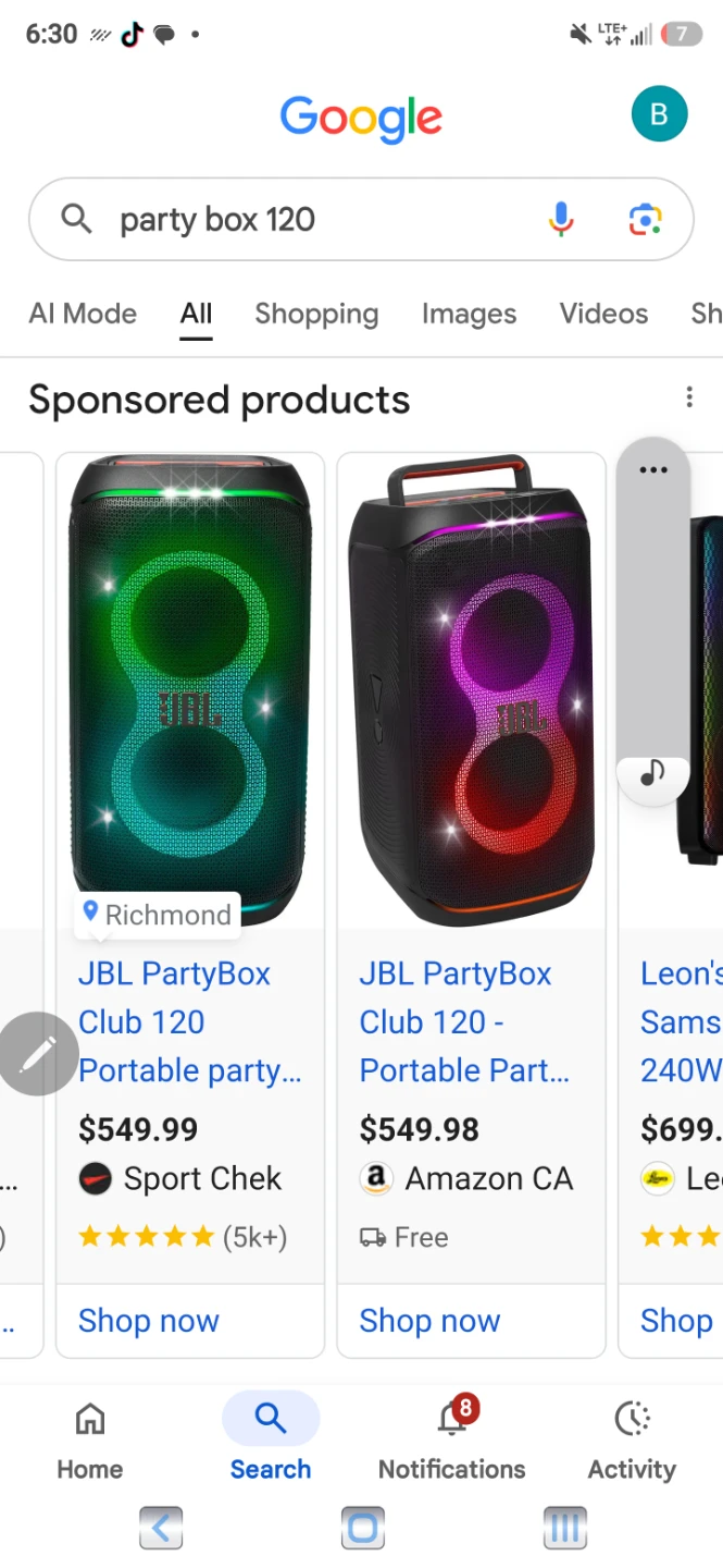 JBL PartyBox Club 120 Portable Party Speaker