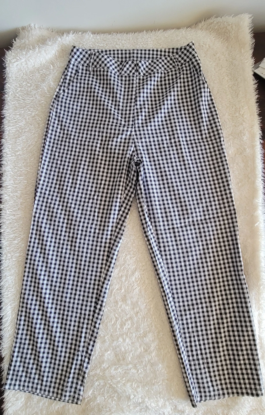 Straight Leg Tailored Gingham Trouser Pants Y2K 90s