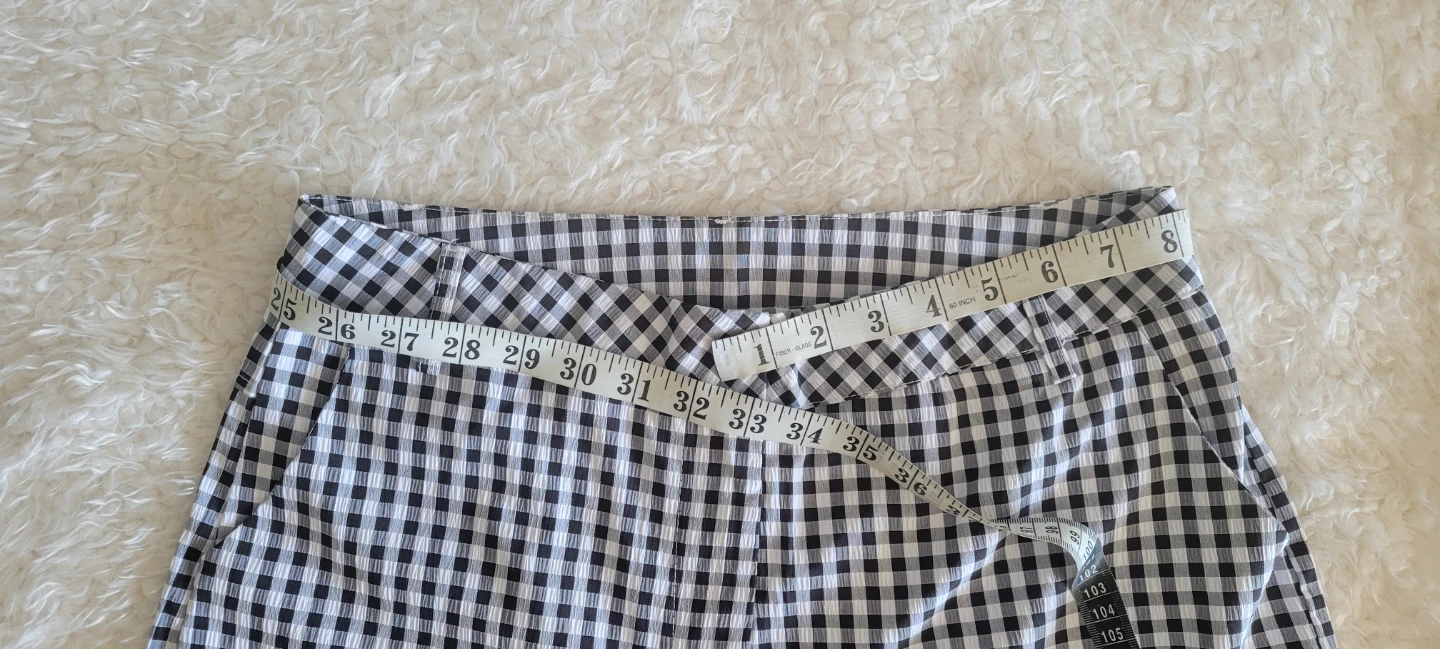 Straight Leg Tailored Gingham Trouser Pants Y2K 90s - photo 3