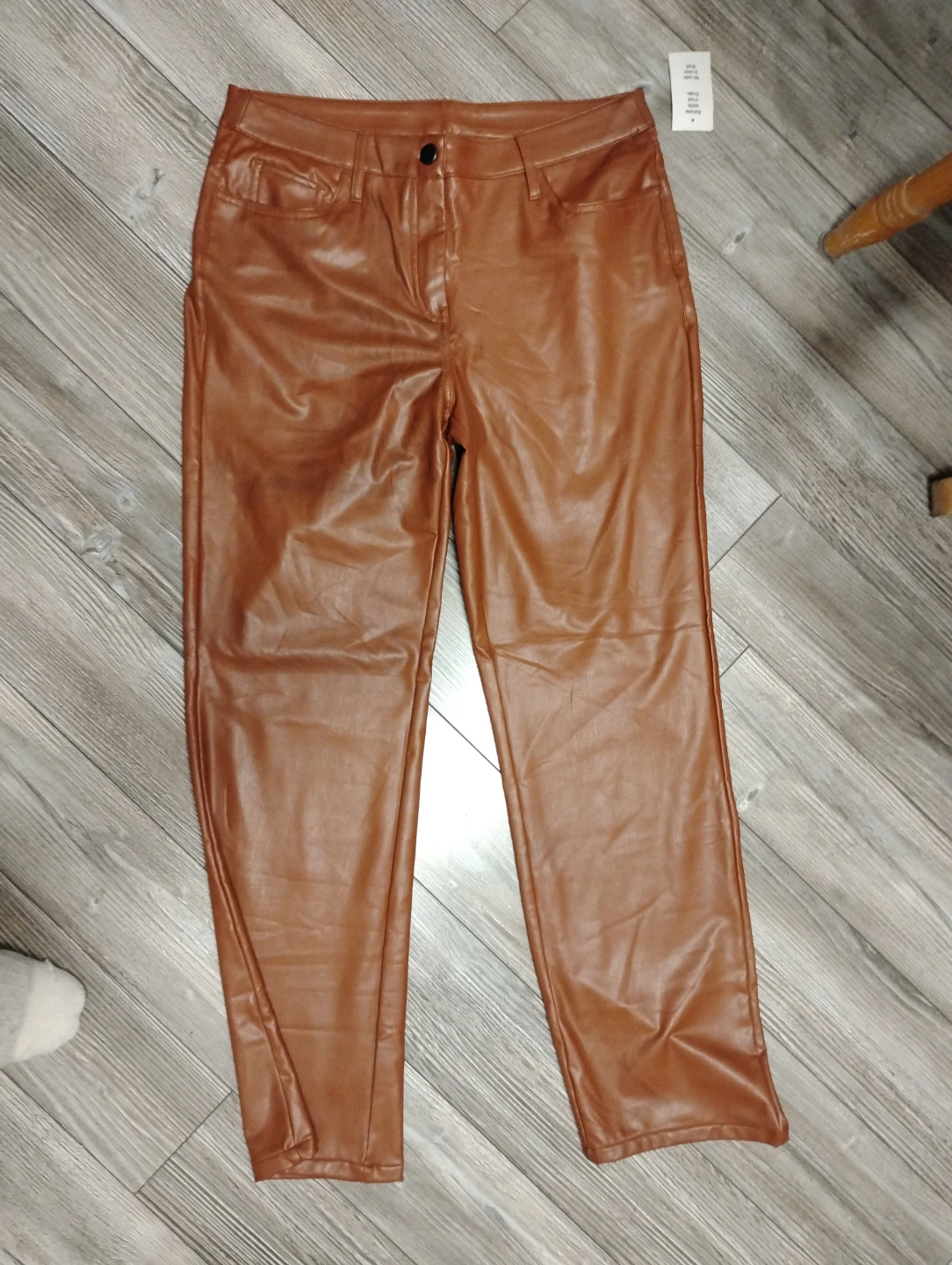 Cleo Petites Faux Leather Pants Size 10 Petite