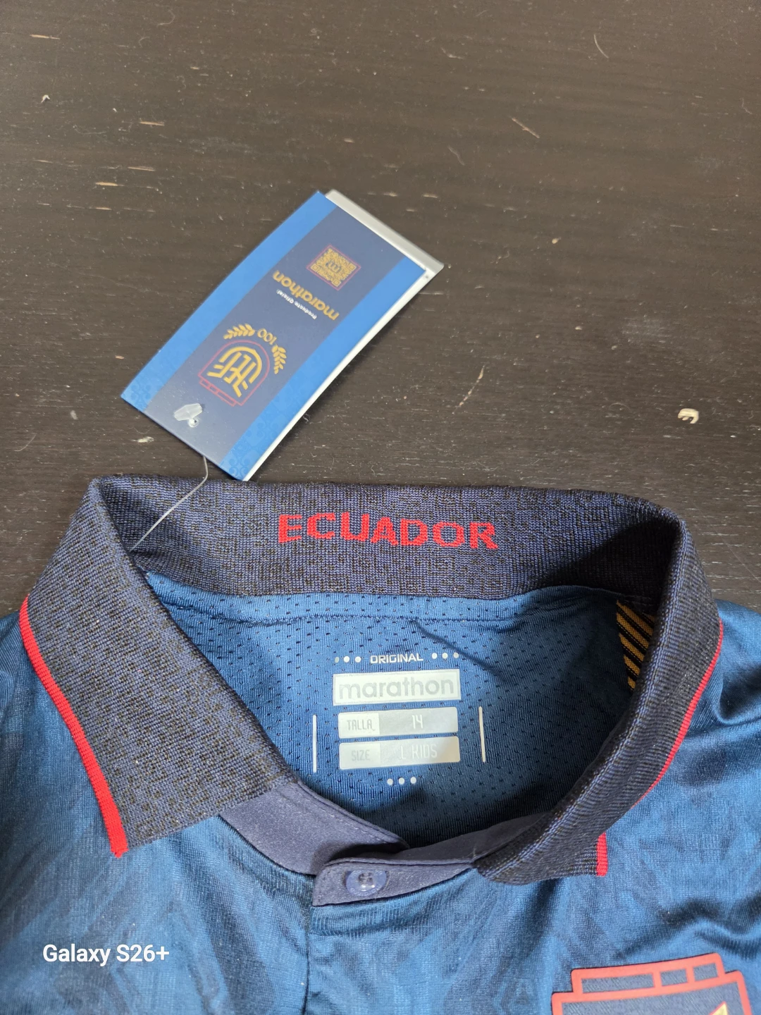 Marathon Ecuador Kids Soccer Jersey Size L - photo 2