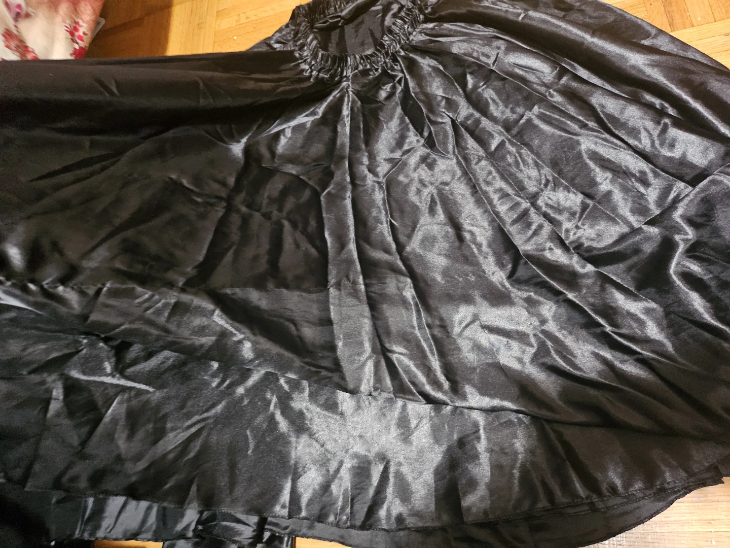 Black Satinish Maxi Skirt - photo 4