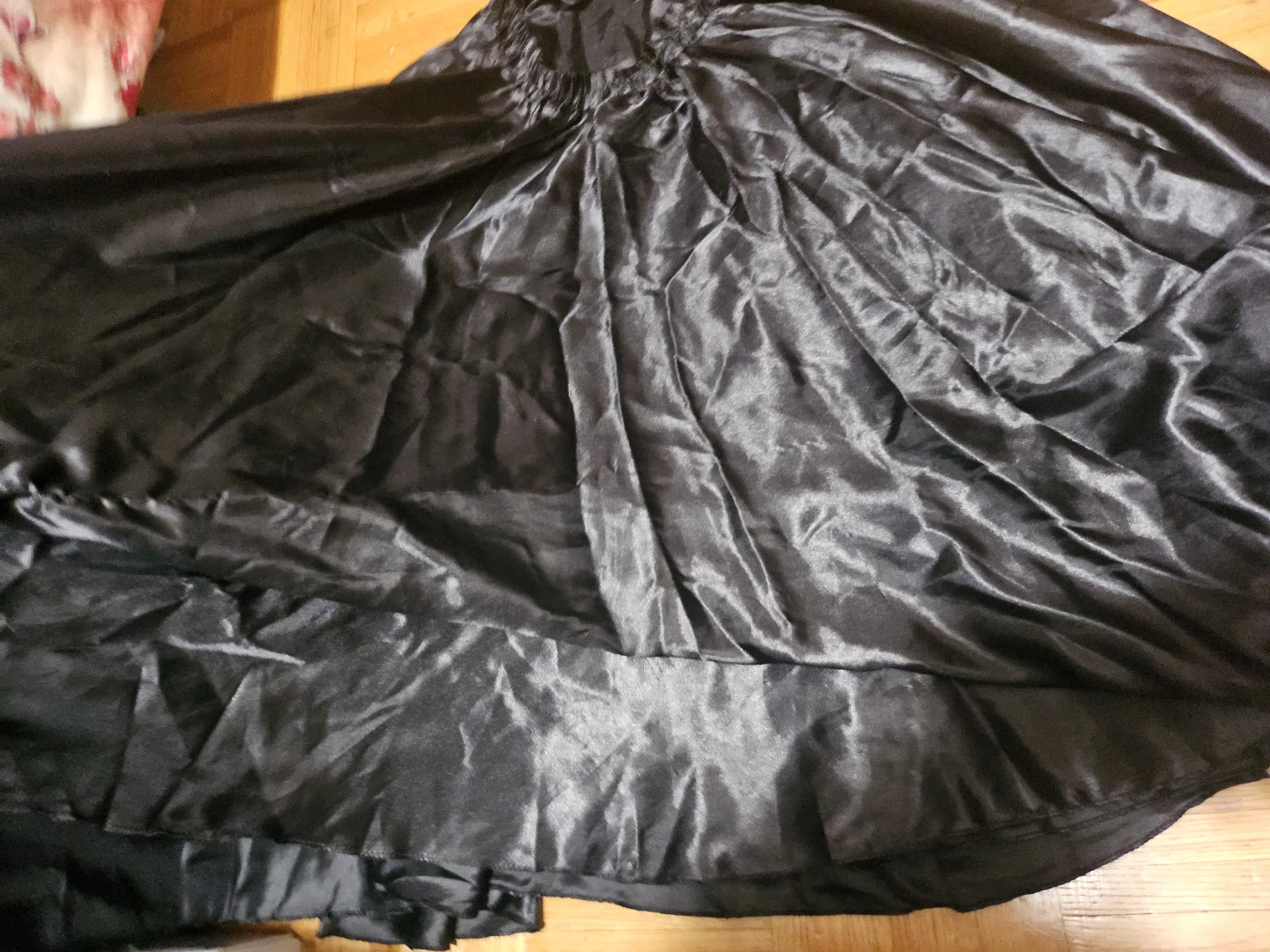 Black Satinish Maxi Skirt - photo 5