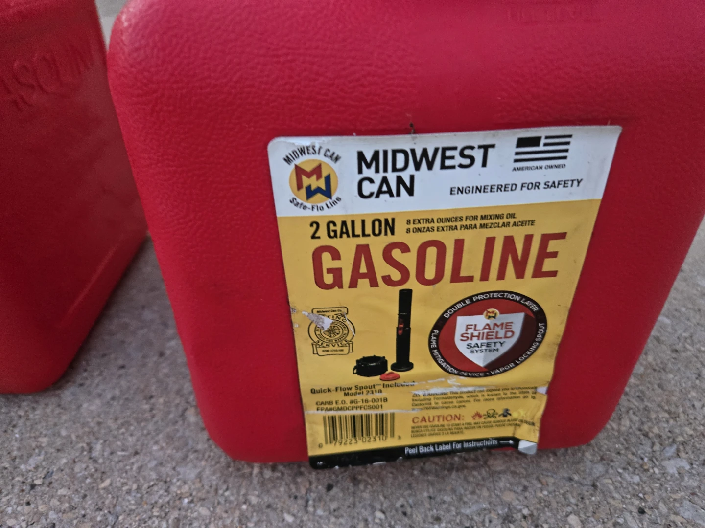 Midwest Can 1 Gallon and 2 Gallon Gasoline Cans - photo 3