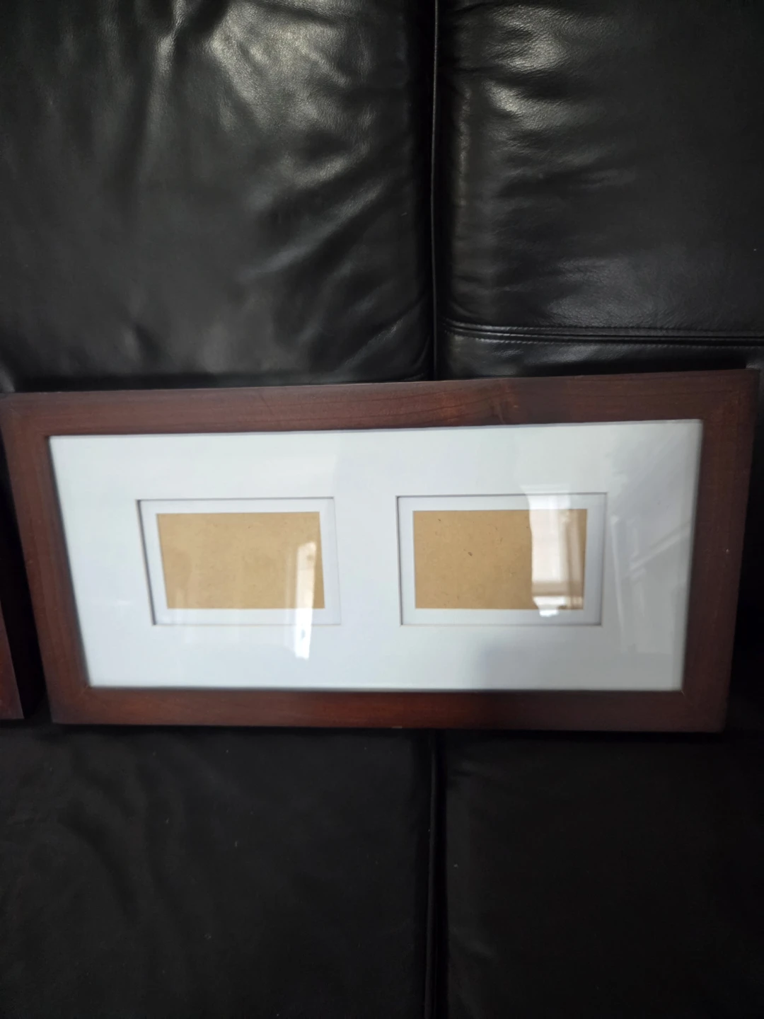 Two Wood Photo Frames with White Matting - photo 4
