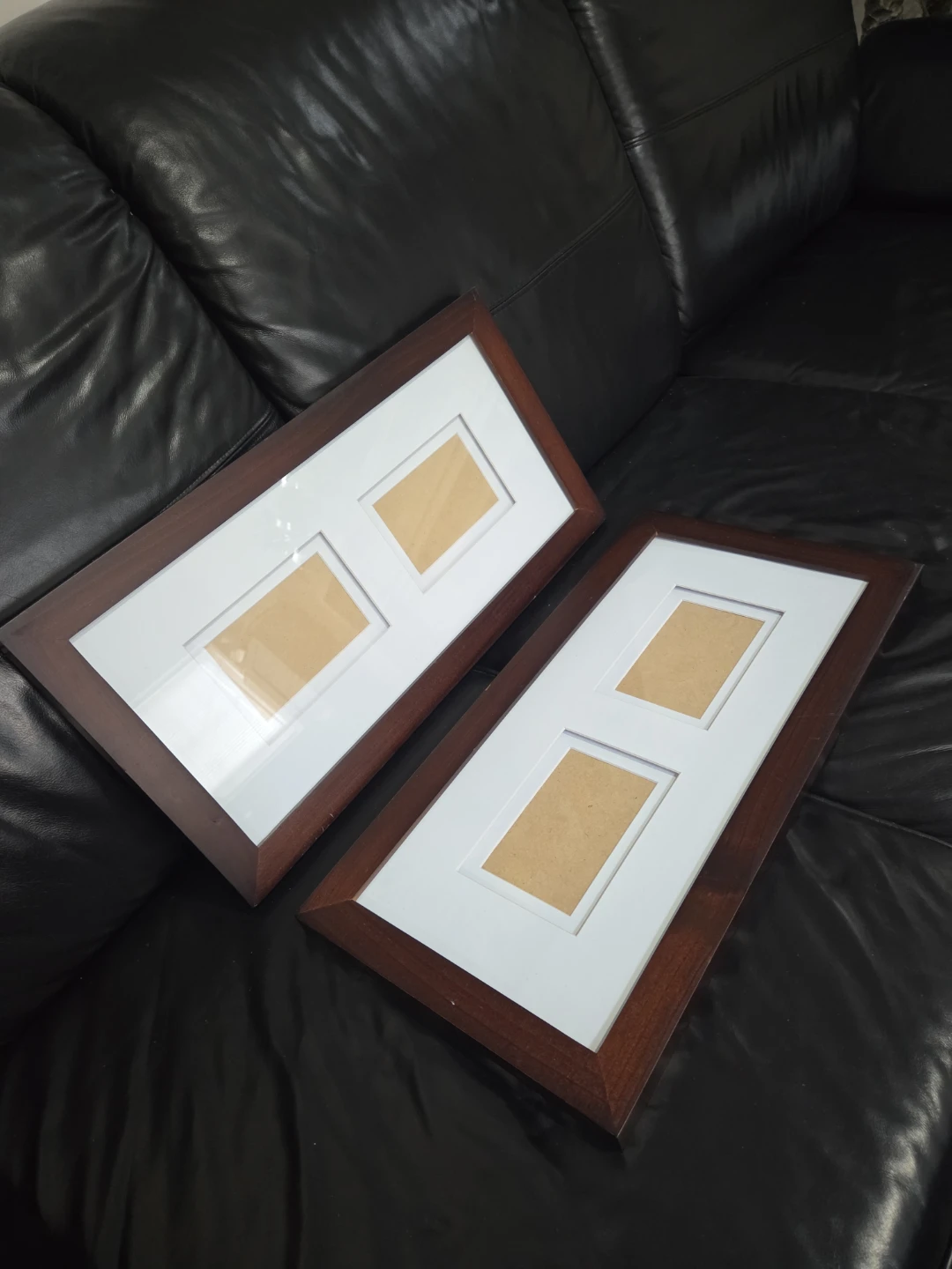 Two Wood Photo Frames with White Matting - photo 5