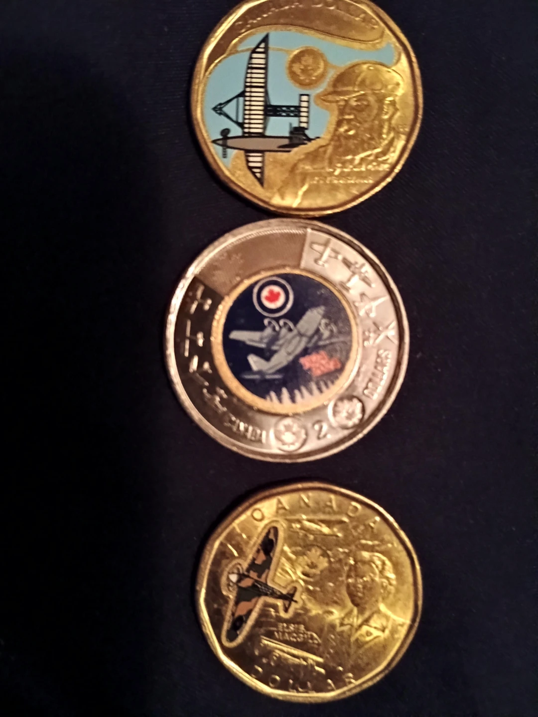 Collection of 3 Canadian Aviation Themed Loonie & Toonie Coins - photo 4