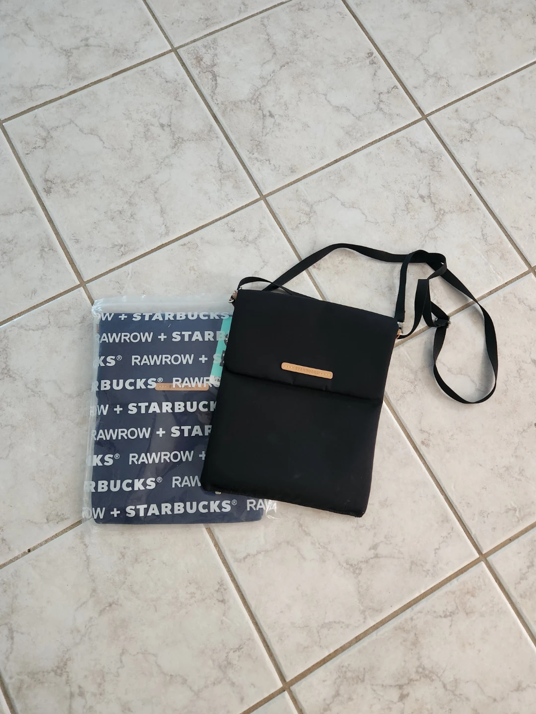 Starbucks Rawrow Navy Crossbody Bag