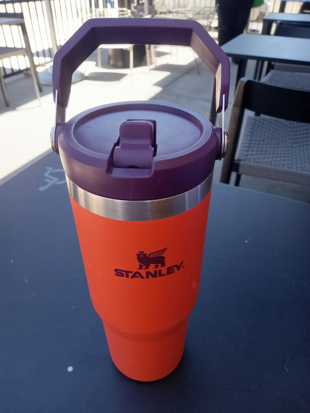 Stanley Tumbler with Handle - Orange