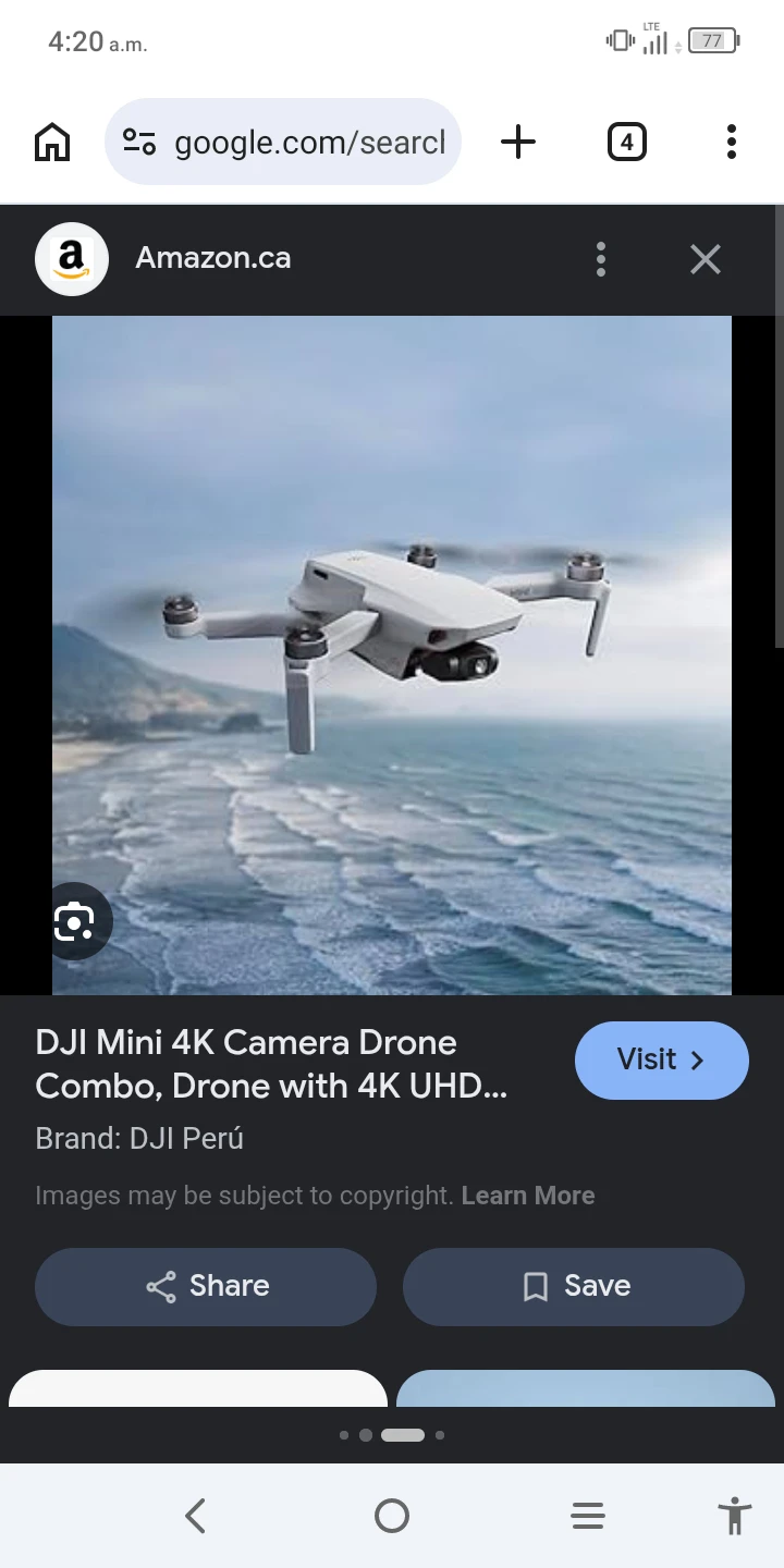 DJI Mini 4K Camera Drone Combo THREE batteries - photo 2