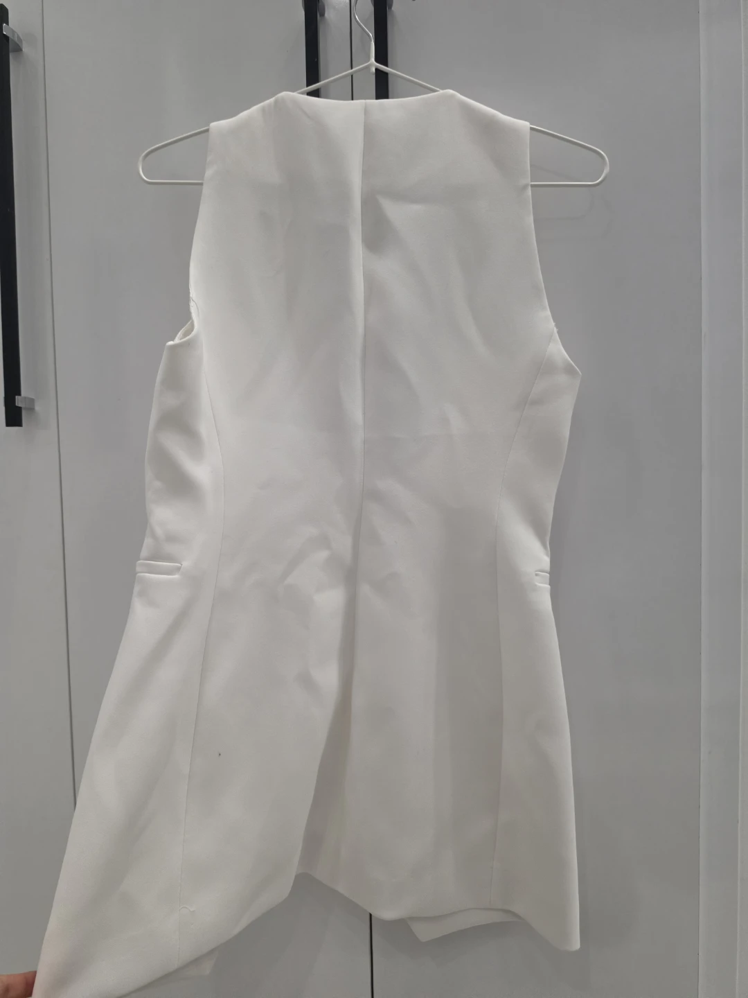 Zara White Sleeveless Vest - Size XS - photo 3