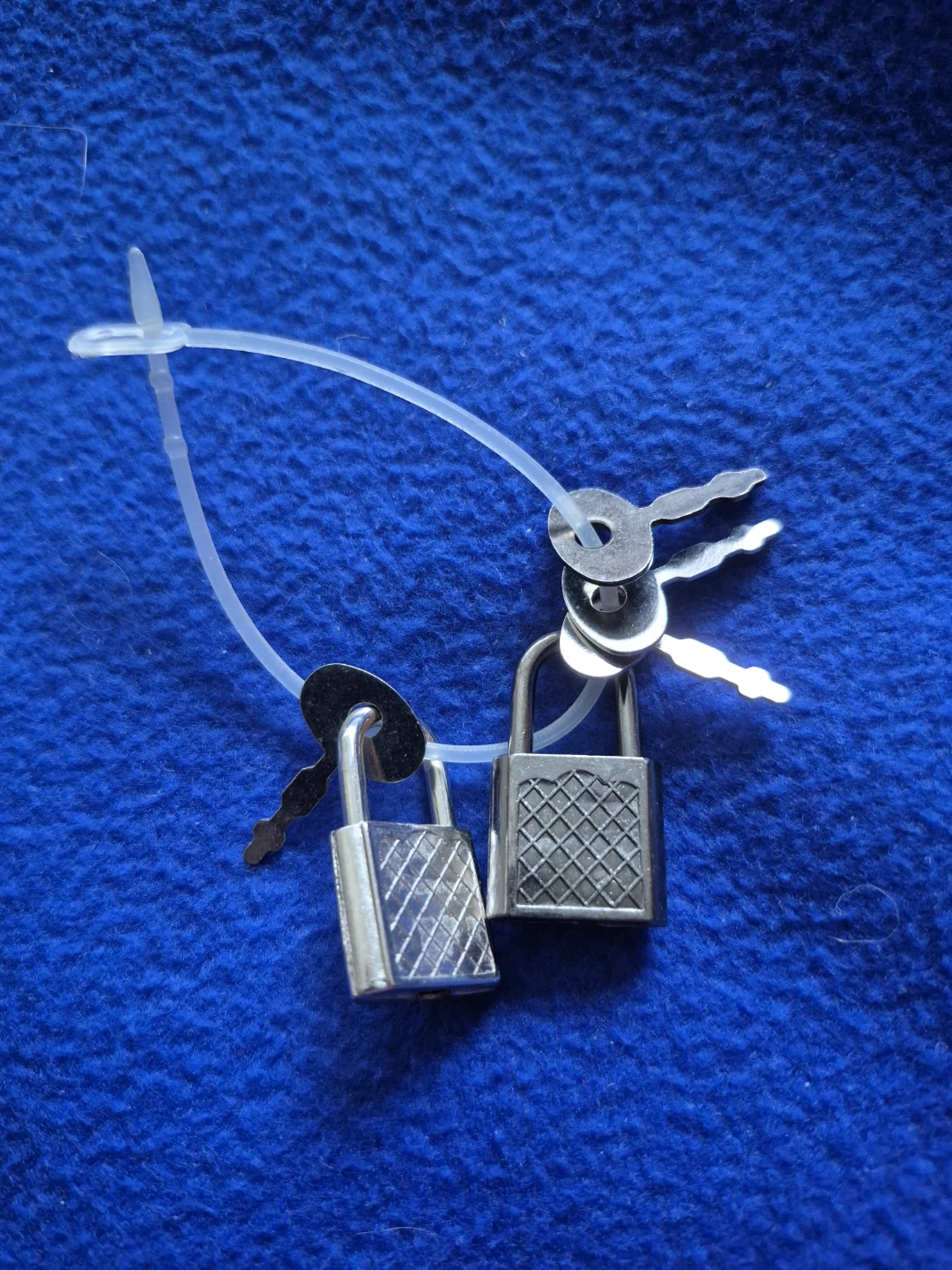 2 Mini Padlocks with Keys