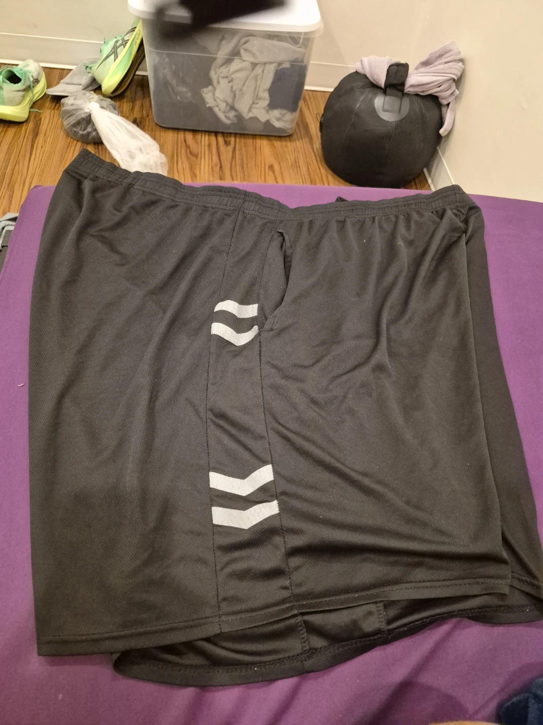 Red Essentials Black Athletic Shorts Size 4X - photo 5