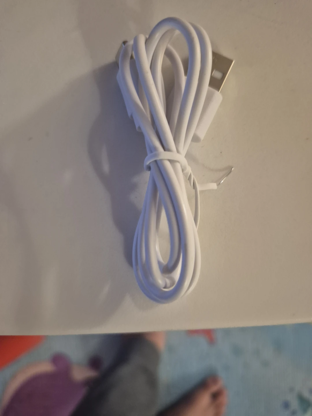 White USB Charging Cable - photo 2