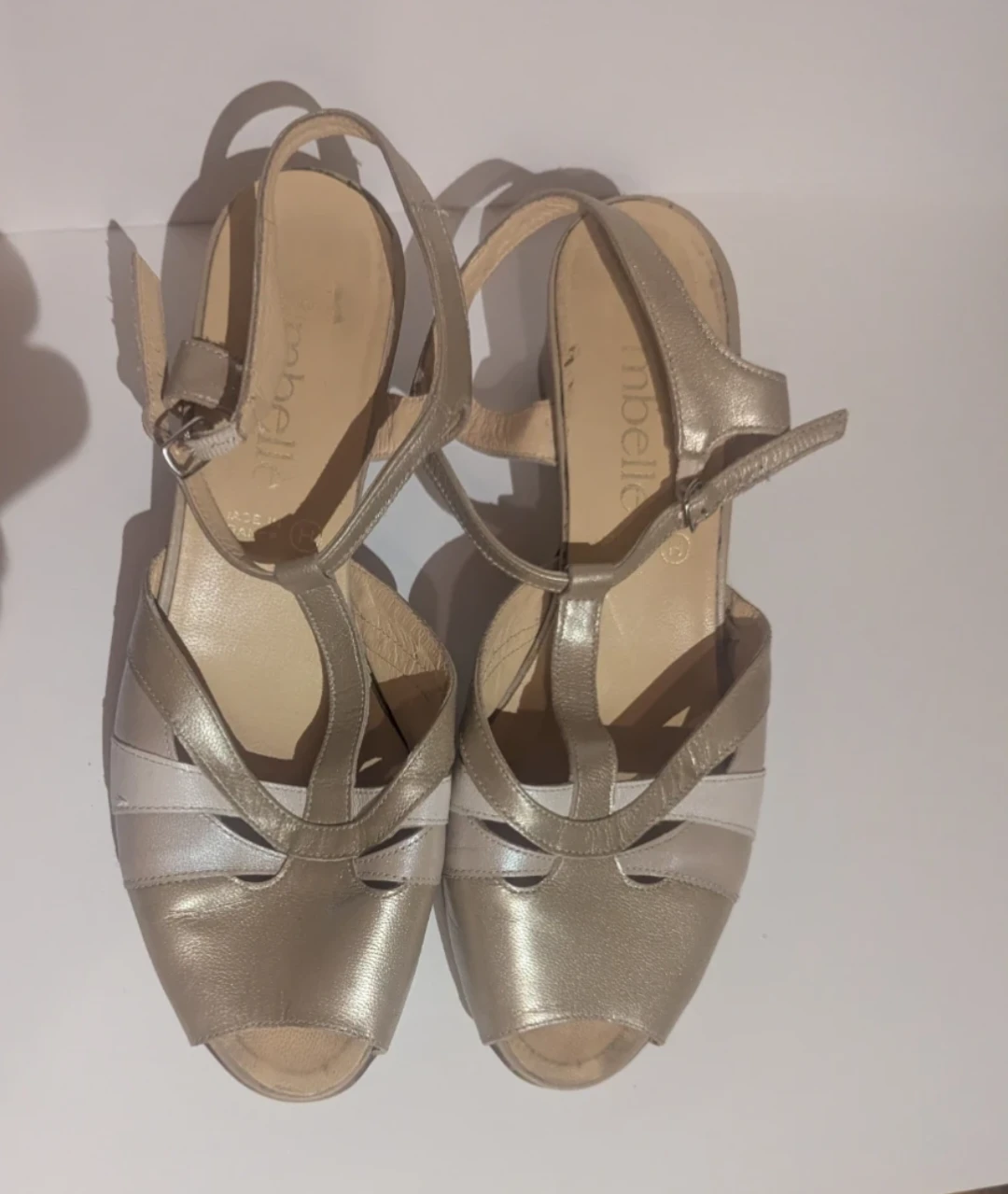 Amicale Heeled Sandals - Gold - photo 3