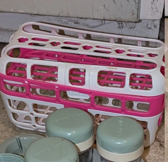 Baby Brezza Dishwasher Basket & 2 microwave covers