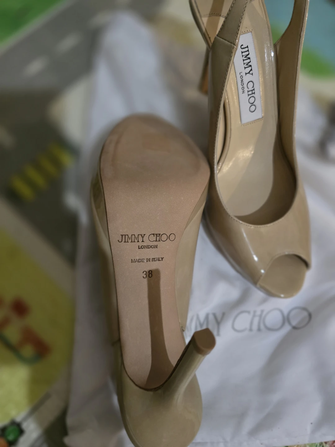 Jimmy Choo Slingback Heels Size 38 - photo 3
