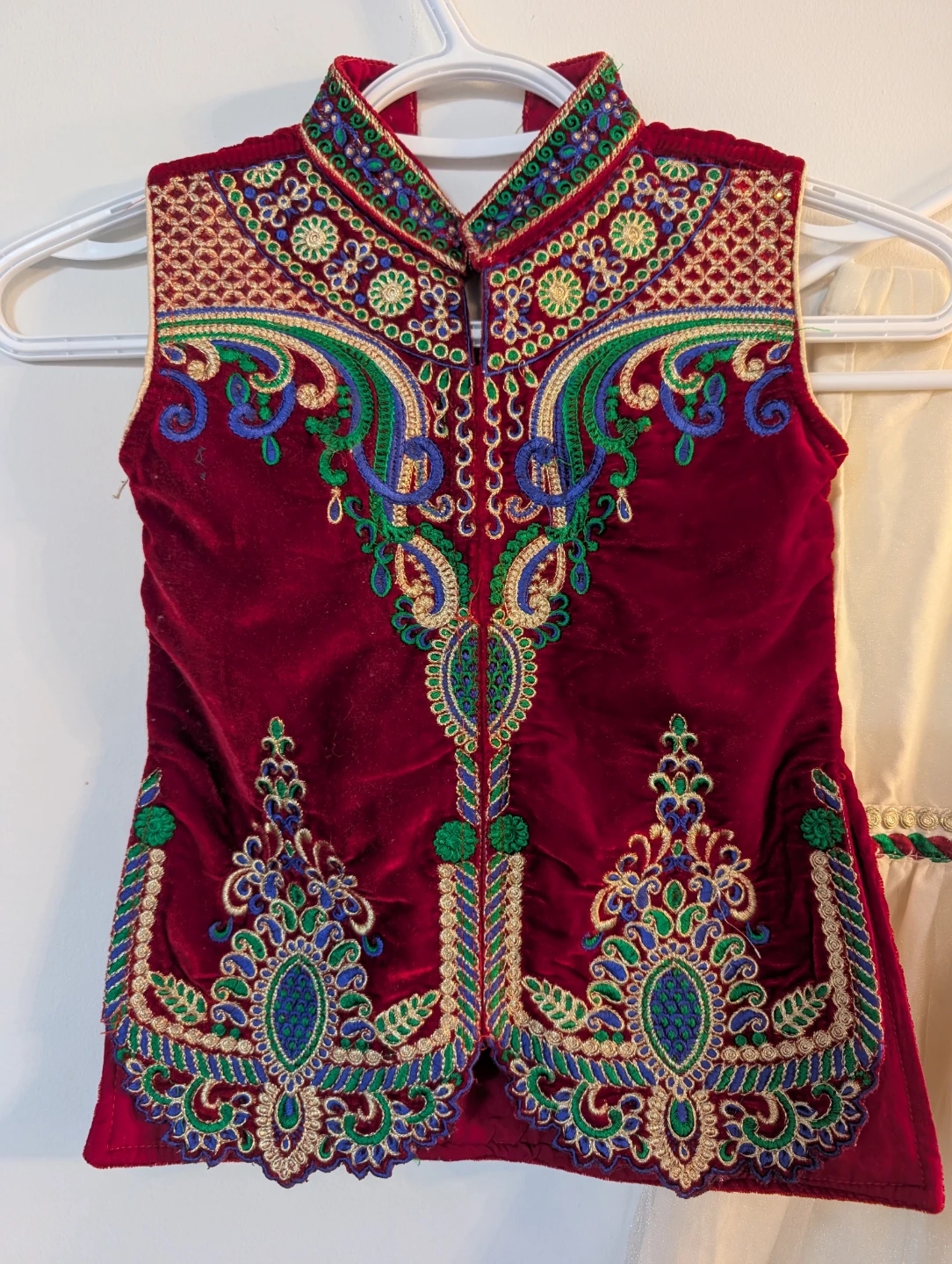 Embroidered Velvet top and Gharara Set - photo 5