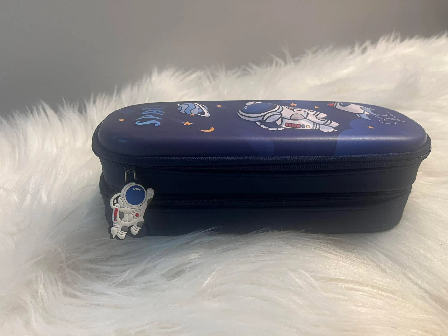 Blue Pencil Case with Astronaut Design - photo 2