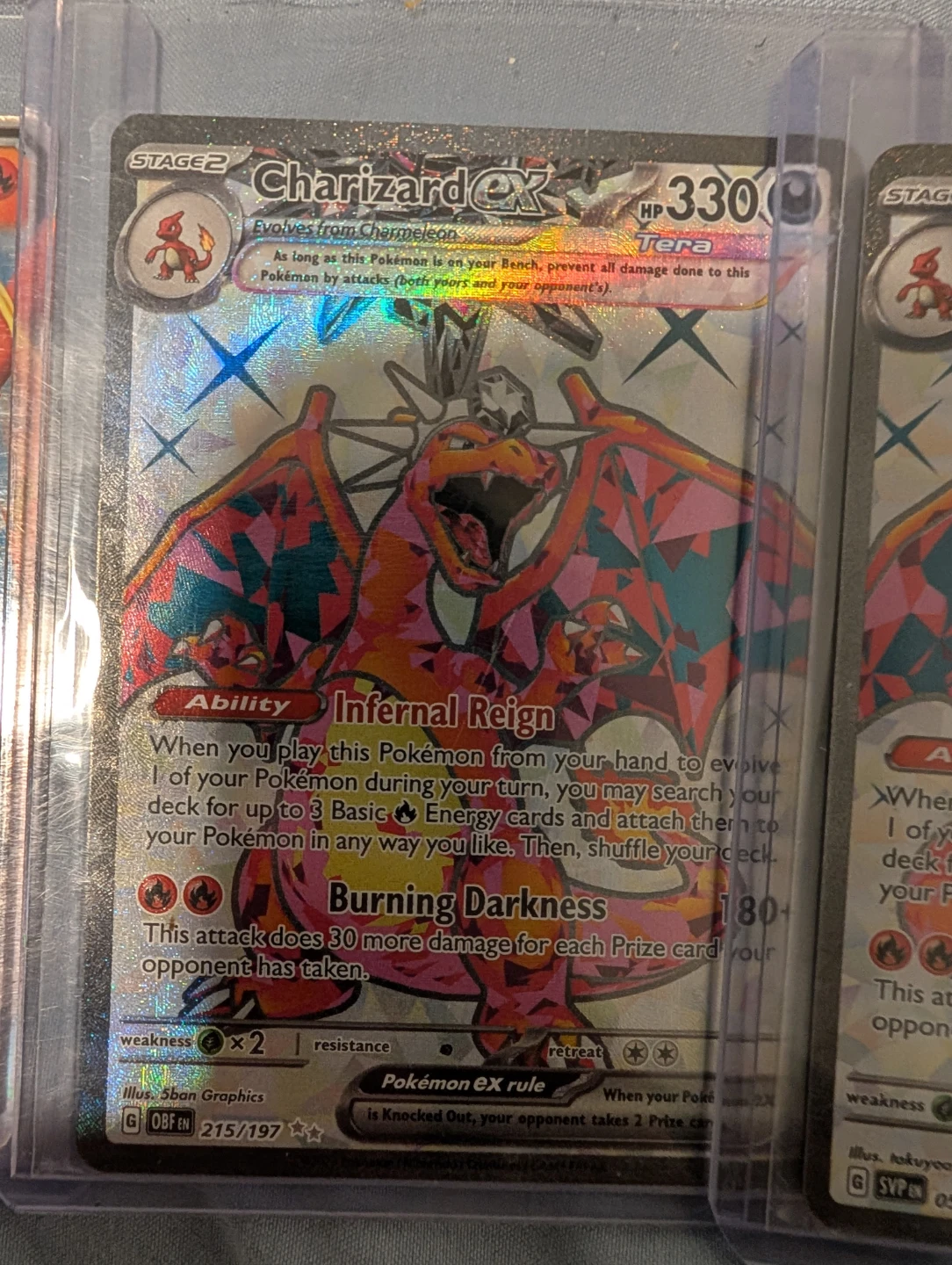 Charzard obsidian flames card