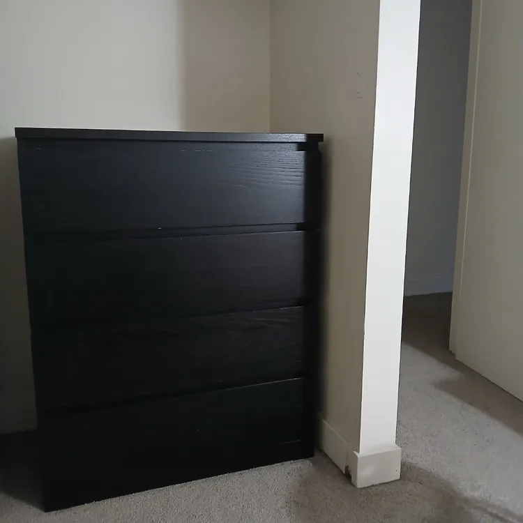 ikea malm 4 drawer dresser black brown MALM black-brown, Chest of 4 drawers, 80x100 cm