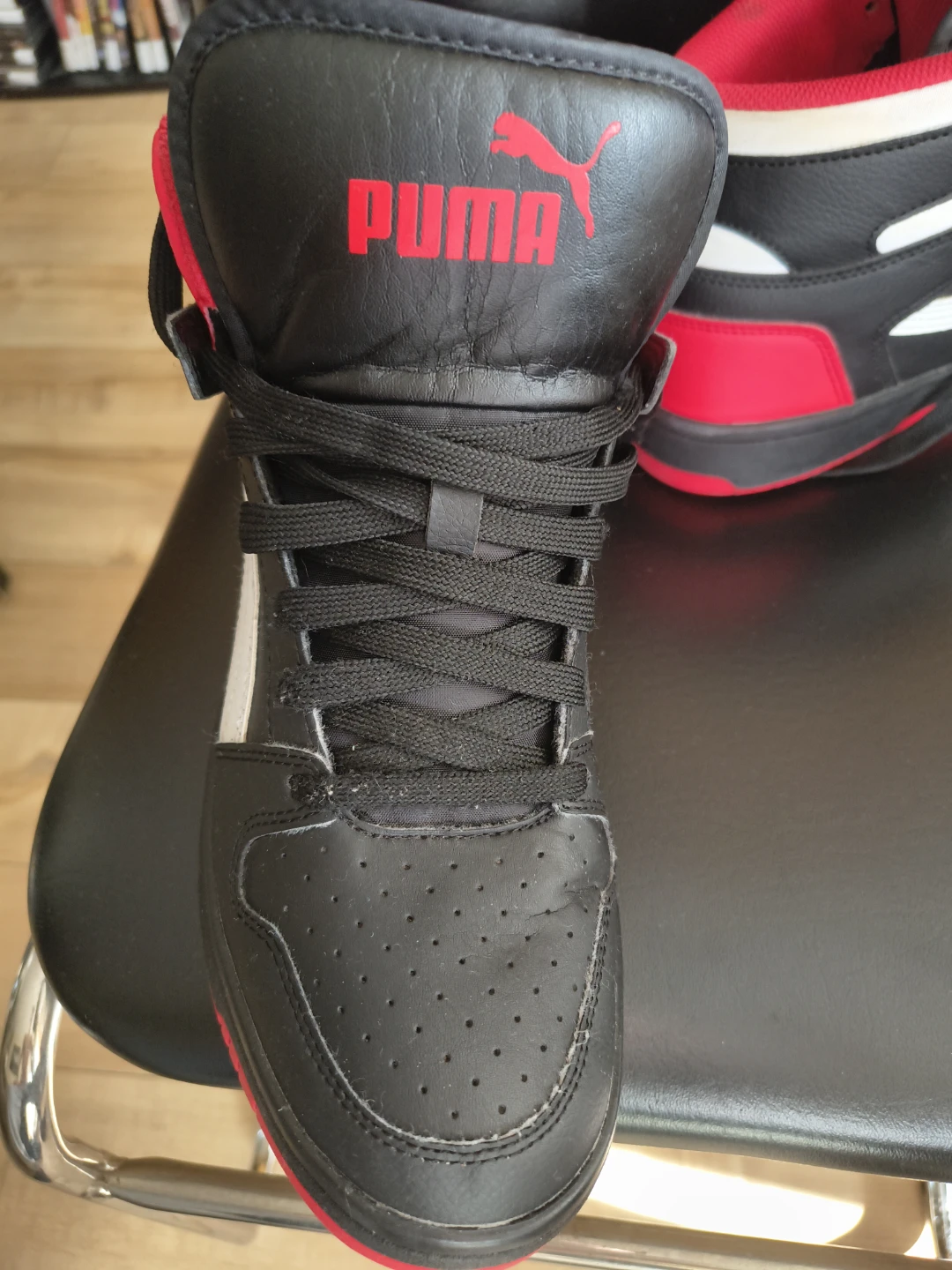 Puma High-Top Sneakers - Black/Red - photo 2