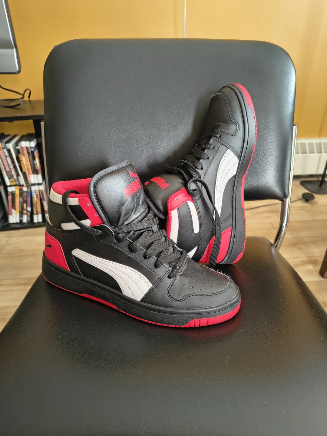 Puma High-Top Sneakers - Black/Red - photo 3