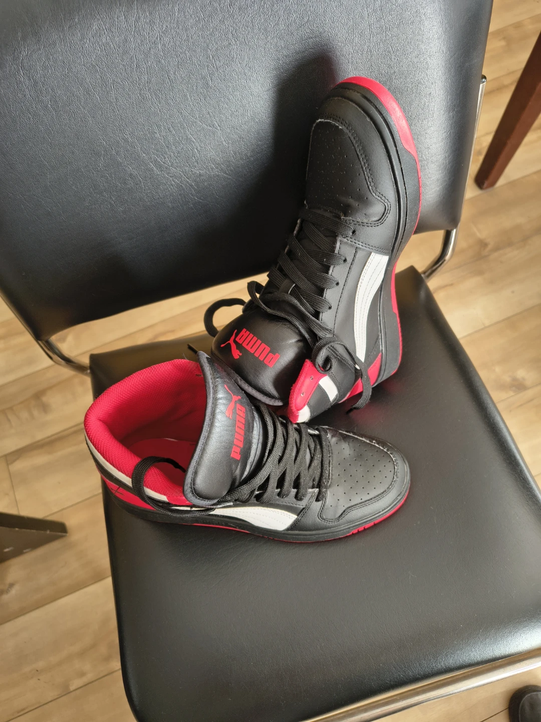 Puma High-Top Sneakers - Black/Red - photo 5