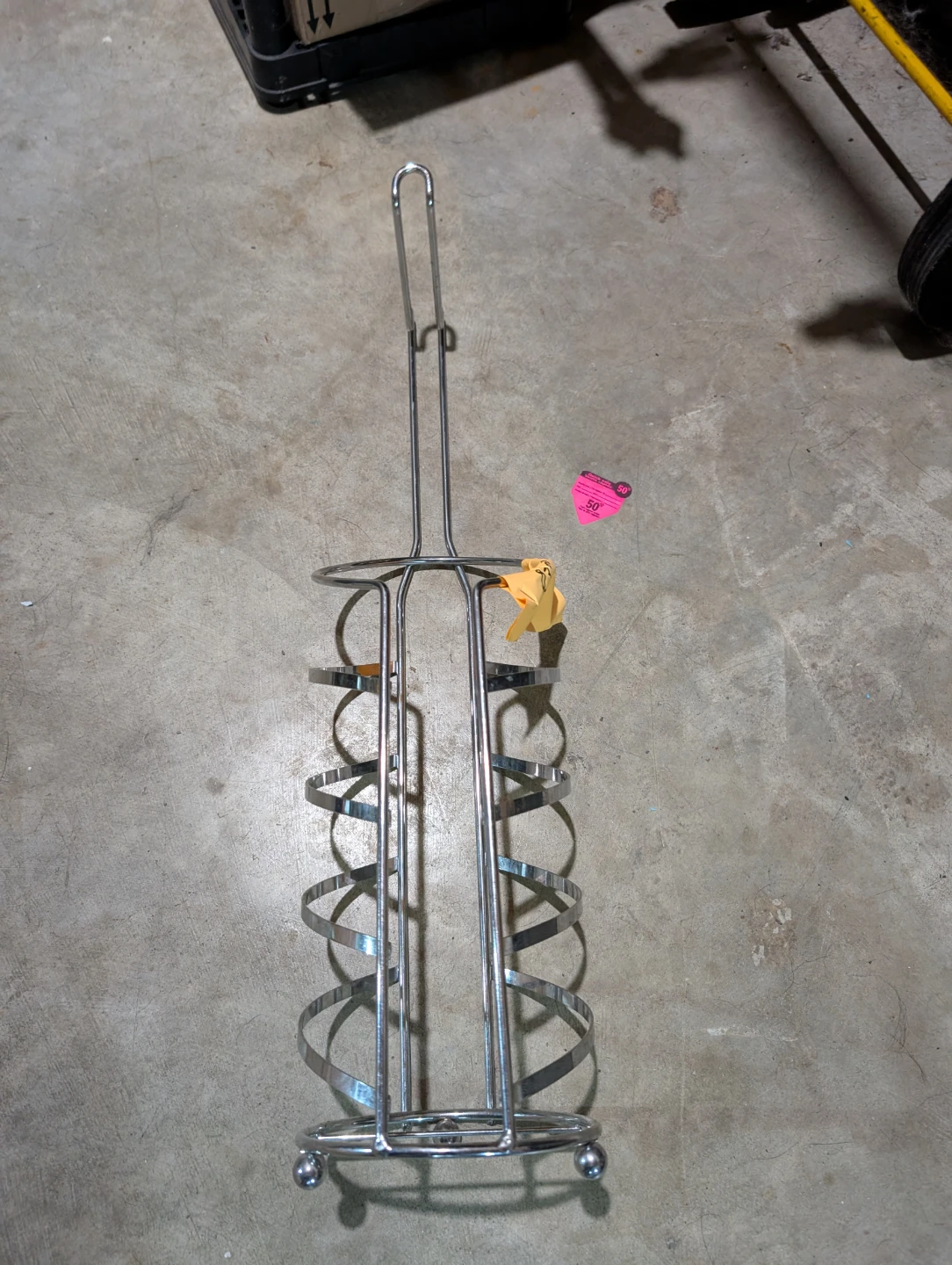 Silver Metal Shower Caddy and Toilet Paper Holder