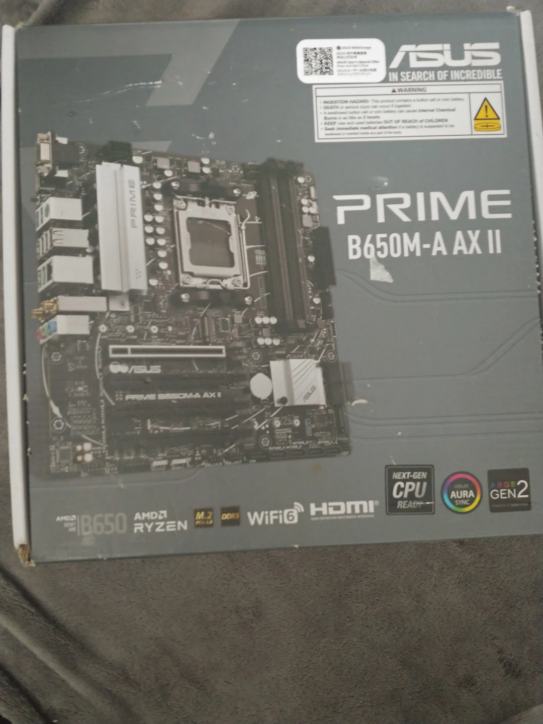 ASUS PRIME B650M-A AX II Motherboard - photo 3