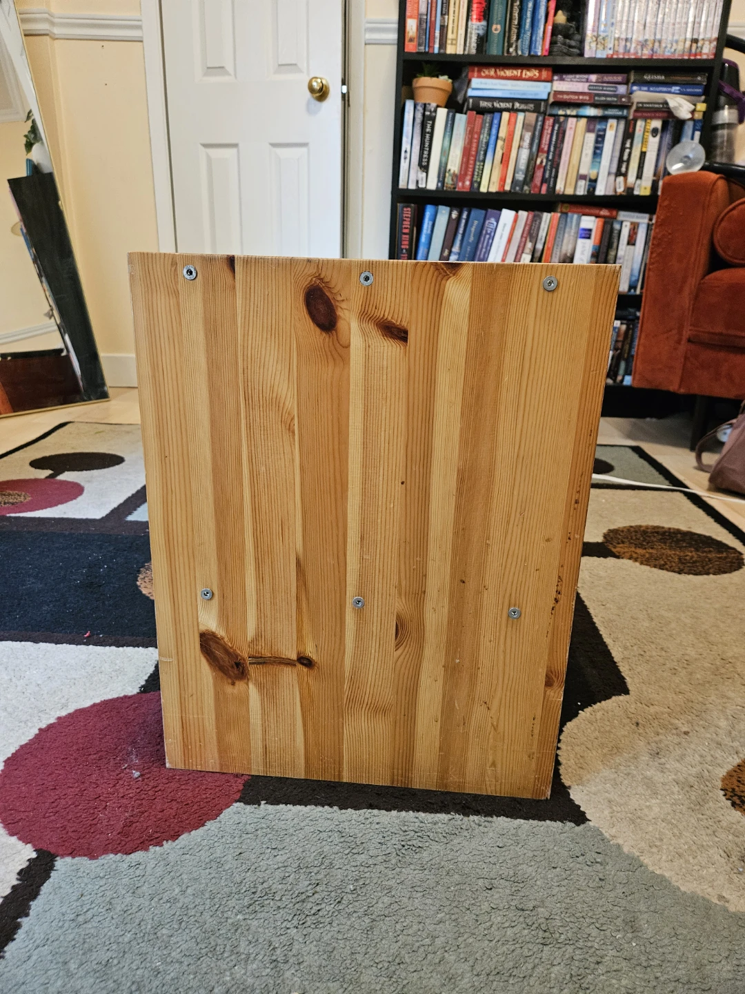 Wooden Nightstand with Drawer - photo 4