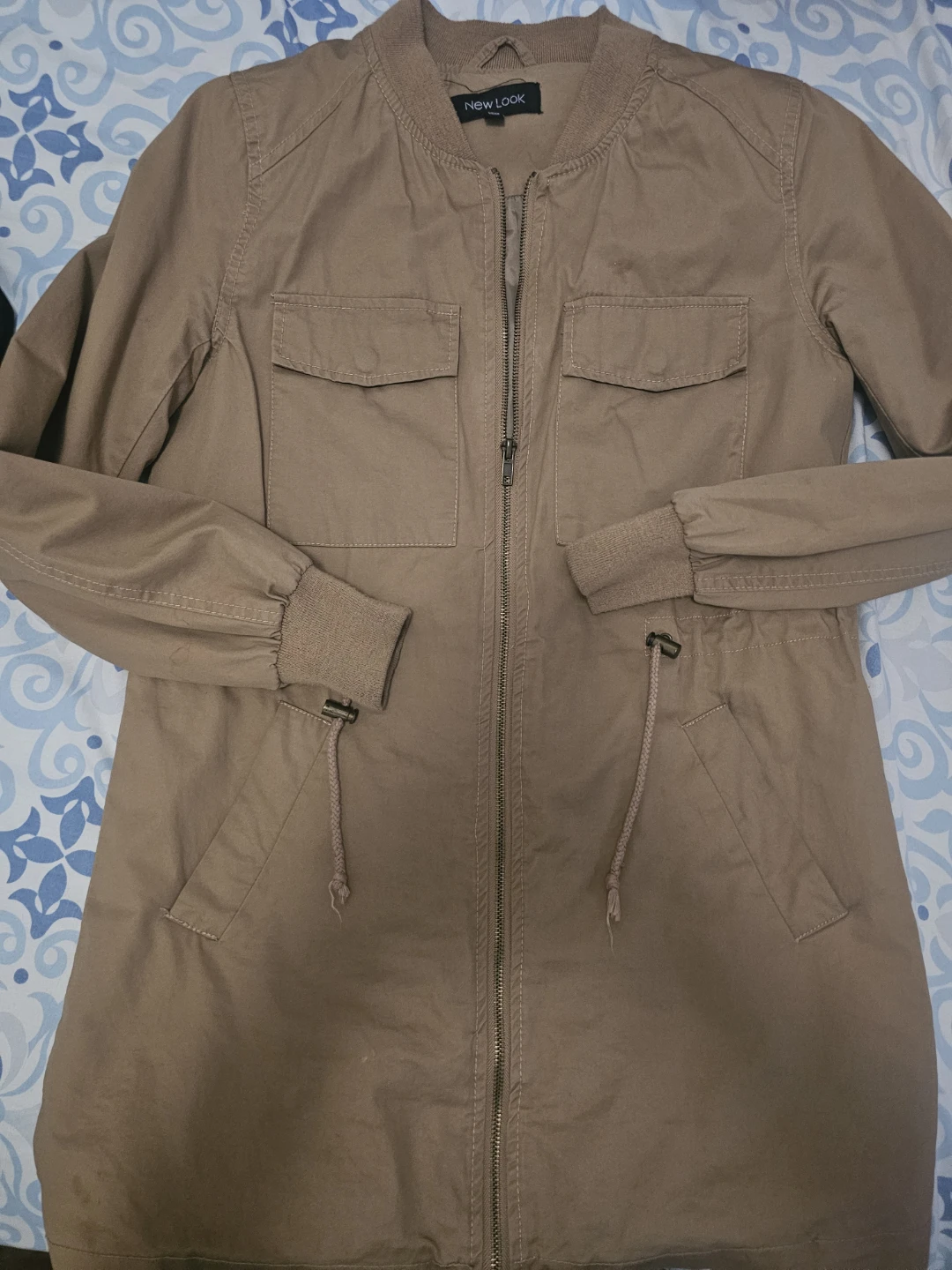 New Look Women's Tan Bomber Jacket
