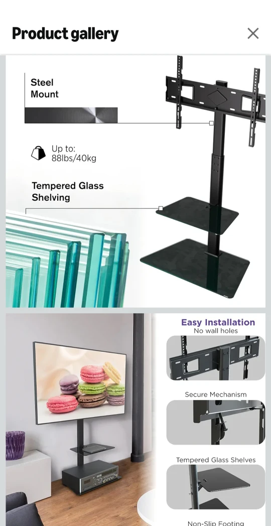 TV Stand with Shelves - photo 5