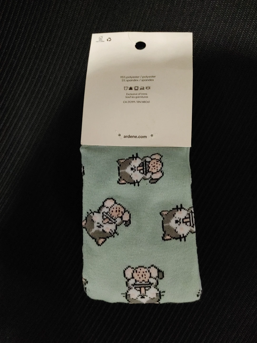 Ardene 3 Pairs Crew Socks - Cat & Ice Cream Prints - photo 2