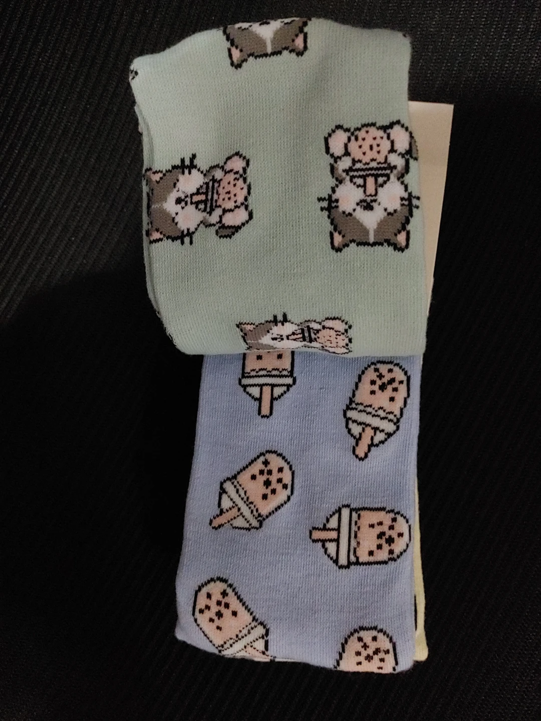 Ardene 3 Pairs Crew Socks - Cat & Ice Cream Prints - photo 4