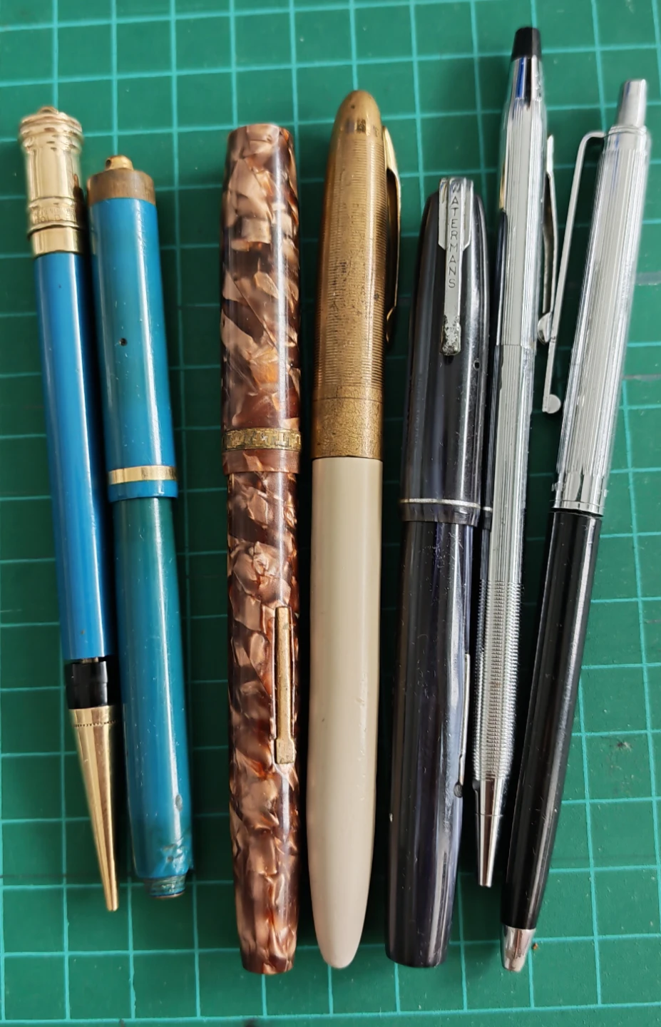 Vintage Waterman and Parker Fountain pens