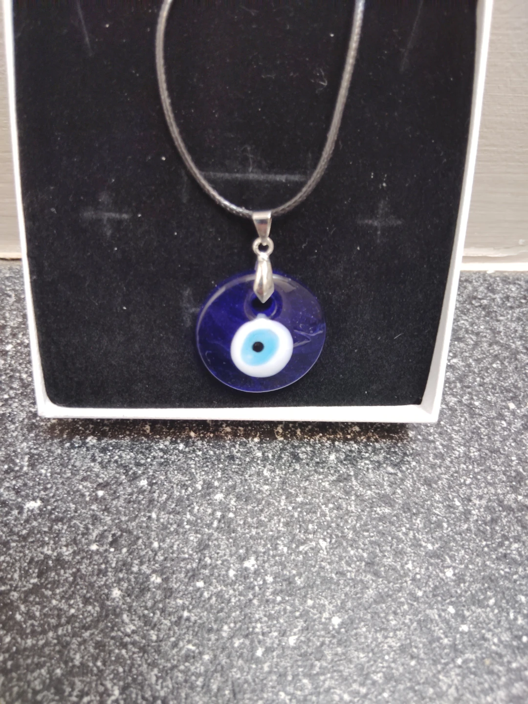 Blue Evil Eye Pendant Necklace