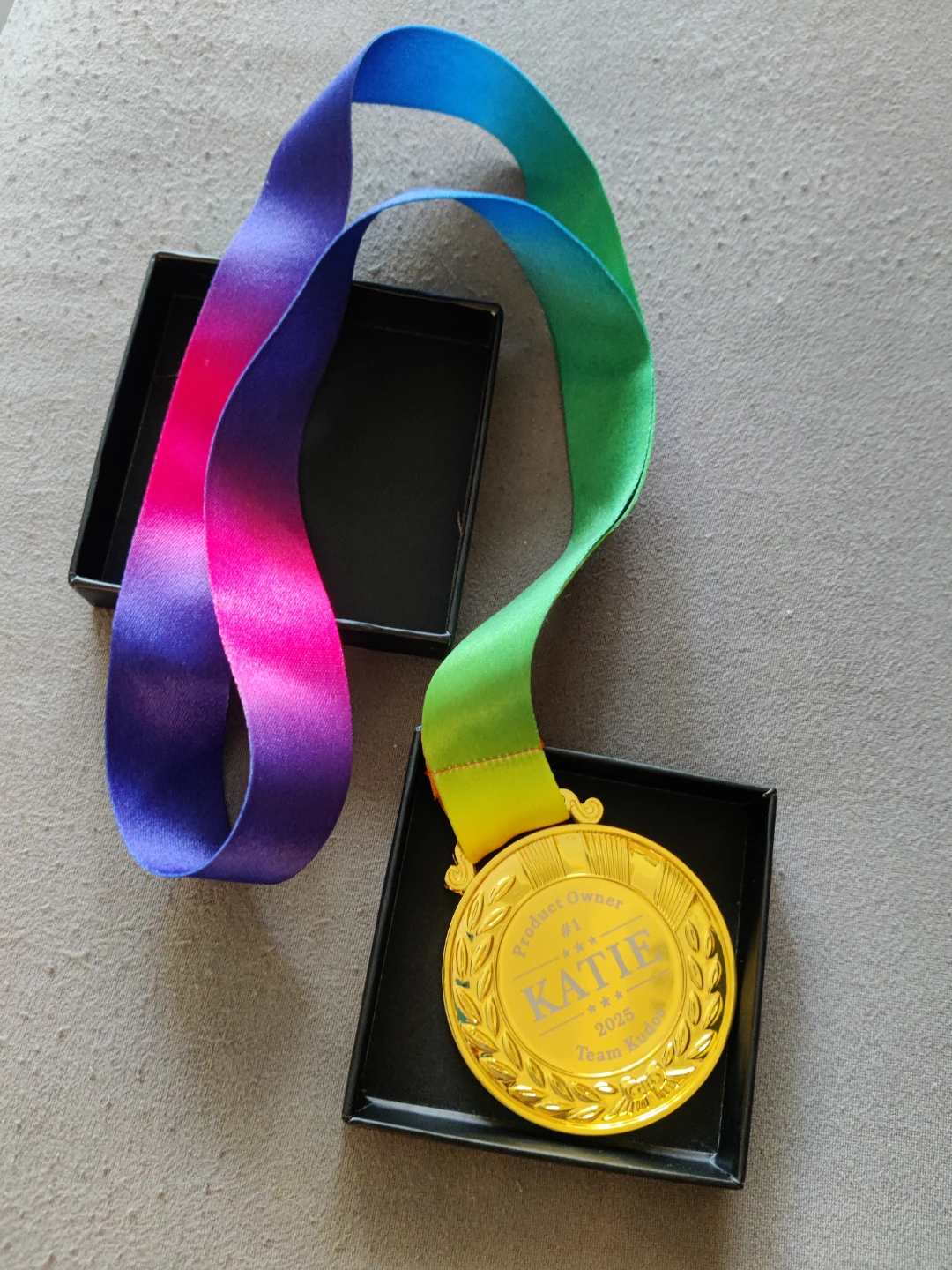 Product Owner Award Medal for Katie